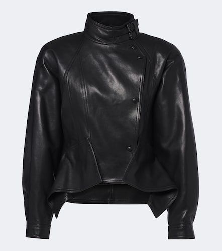 Balmain Veste asymétrique en cuir - Balmain - Modalova