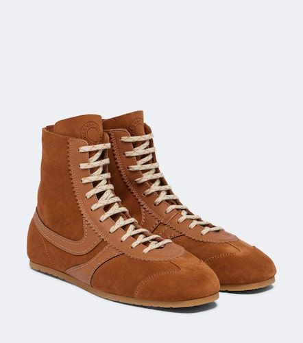 Baskets en daim et cuir - Dries Van Noten - Modalova