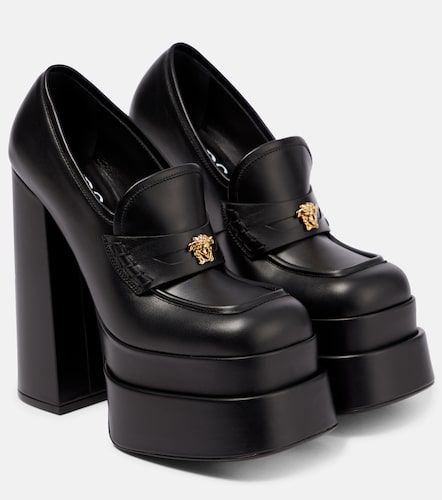 Escarpins Aevitas à plateau en cuir - Versace - Modalova