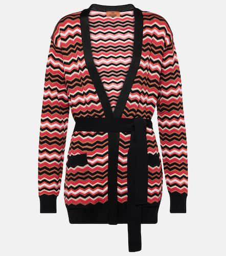 Cardigan Zig Zag en coton mélangé - Missoni - Modalova