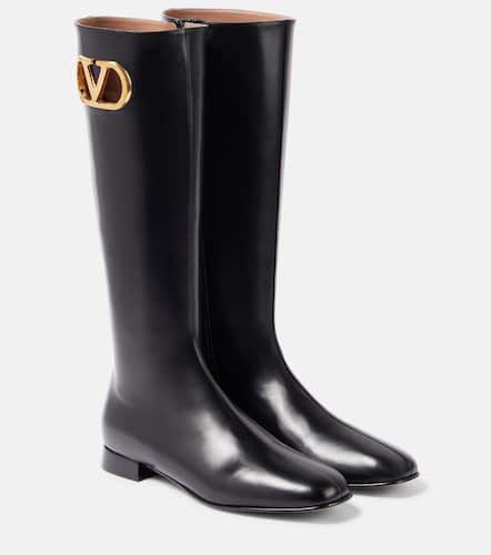 Bottes VLogo Signature en cuir - Valentino Garavani - Modalova