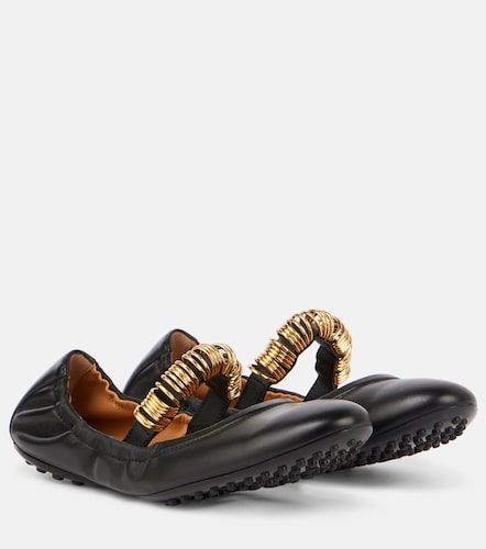 Ballerines Mary Jane en cuir à ornements - Tod's - Modalova