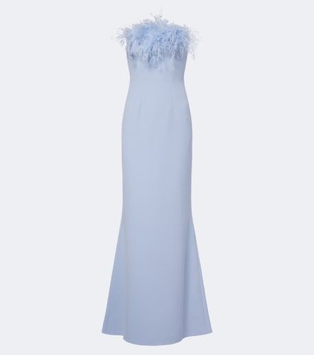 Robe bustier Soshin à plumes - Safiyaa - Modalova