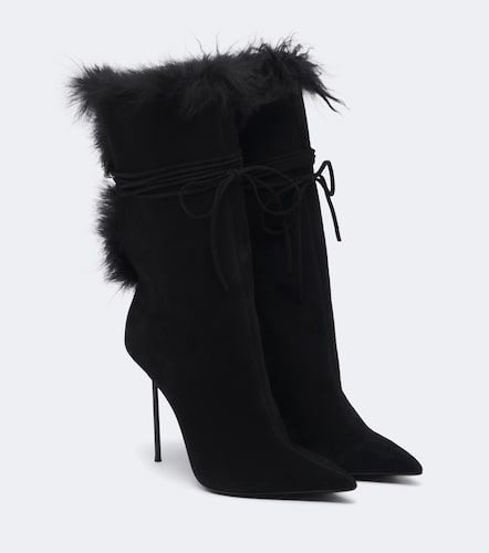Bottines Lidia en daim et shearling - Paris Texas - Modalova