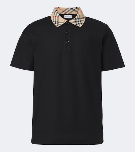 Polo Check en coton - Burberry - Modalova