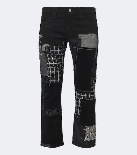 Pantalon droit en coton patchwork - Junya Watanabe - Modalova