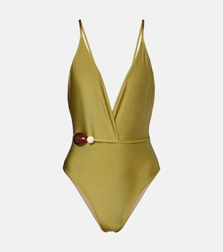 Maillot de bain ceinturé à ornements - Adriana Degreas - Modalova