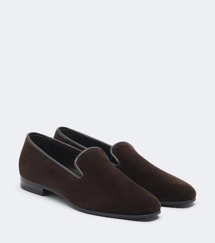 Mocassins Marc en velours et cuir - The Row - Modalova