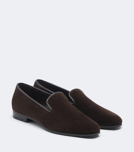 Mocassins Marc en velours et cuir - The Row - Modalova