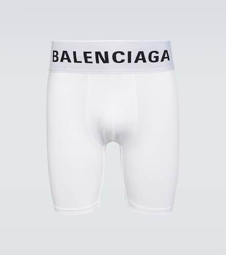 Boxer en coton mélangé à logo - Balenciaga - Modalova