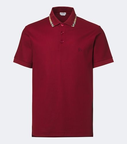 Polo Check en coton - Burberry - Modalova