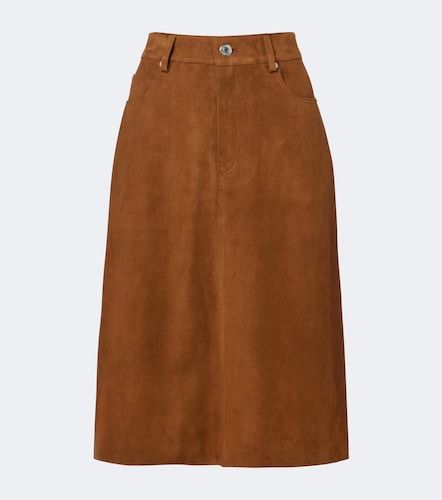 Ami Paris Jupe midi en daim - Ami Paris - Modalova