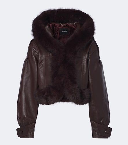 Retrofête Veste courte Jia en cuir - Retrofete - Modalova