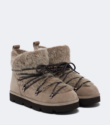Bottes de neige Monili en daim - Brunello Cucinelli - Modalova