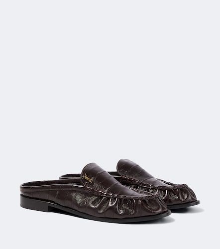 Mules Le Loafer en cuir d'anguille - Saint Laurent - Modalova