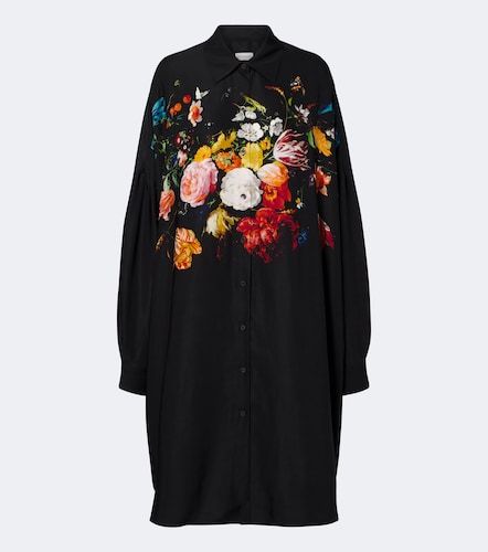 Robe chemise à fleurs - Dries Van Noten - Modalova