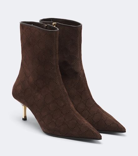 Gucci Bottines Bombshell GG en daim - Gucci - Modalova
