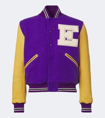 ERL Veste bomber en laine et cuir - ERL - Modalova