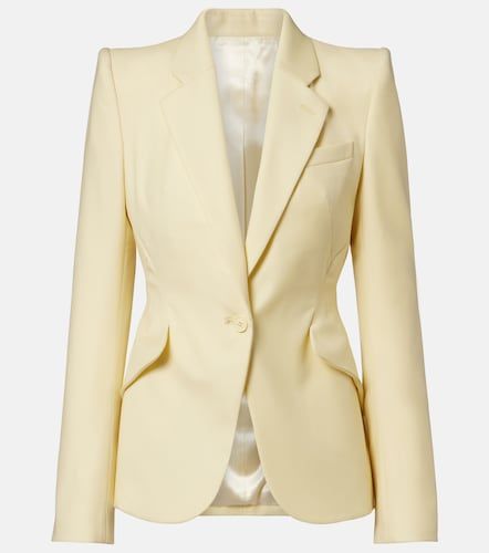 Blazer en gabardine de laine - McQueen - Modalova