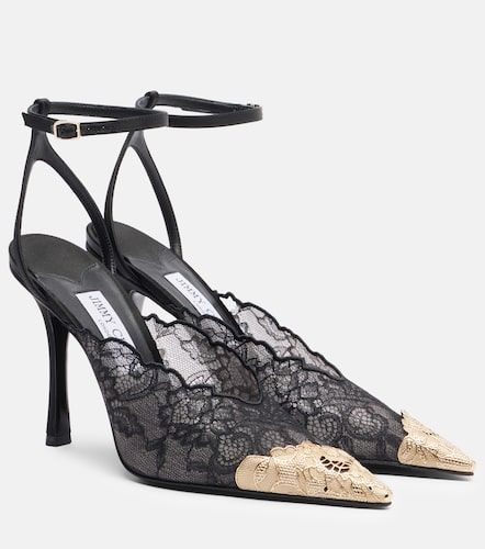 Escarpins Faiz 100 en dentelle - Jimmy Choo - Modalova