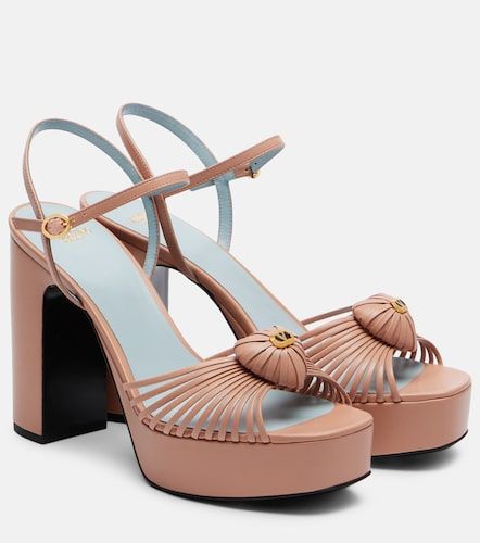 Sandales à plateau Cœur Royal 115 en cuir - Valentino Garavani - Modalova