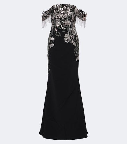 Robe longue en velours - Georges Hobeika - Modalova