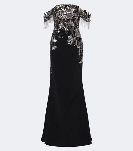 Robe longue en velours - Georges Hobeika - Modalova