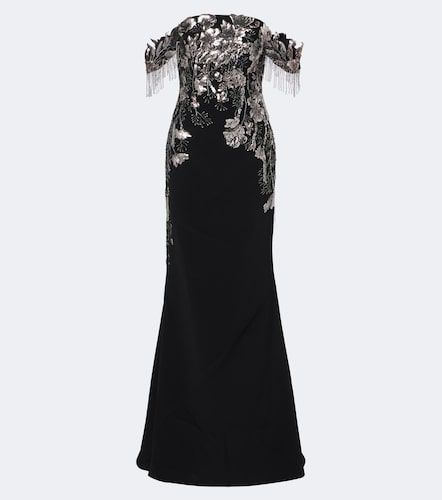 Robe longue en velours - Georges Hobeika - Modalova