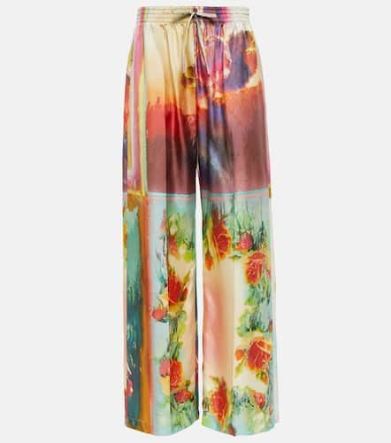 Pantalon ample imprimé en soie - Jean Paul Gaultier - Modalova
