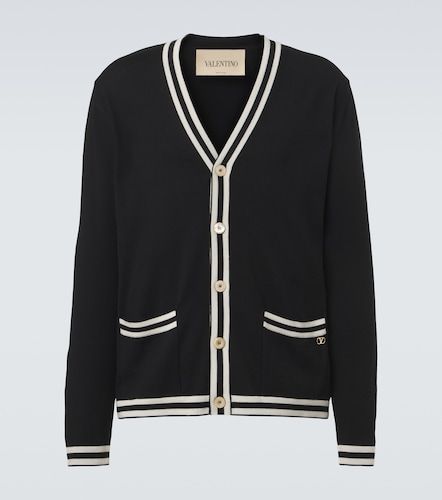 Cardigan VLogo en laine vierge - Valentino Garavani - Modalova