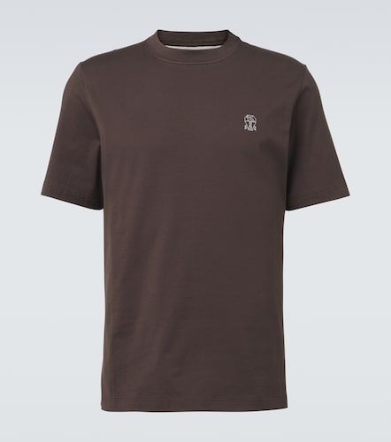 T-shirt en coton à logo - Brunello Cucinelli - Modalova