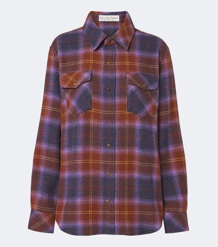 Chemise Vulcan Tartan en cachemire et œil de tigre - God's True Cashmere - Modalova