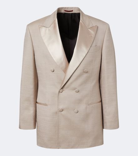 Blazer en soie et satin - Brunello Cucinelli - Modalova