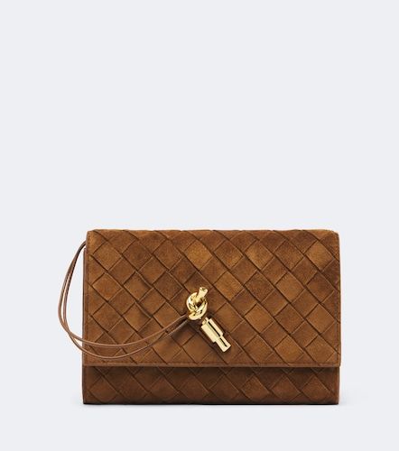 Pochette Andiamo en daim Intrecciato - Bottega Veneta - Modalova