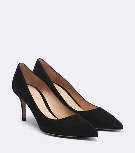 Escarpins en daim Gianvito 70 - Gianvito Rossi - Modalova