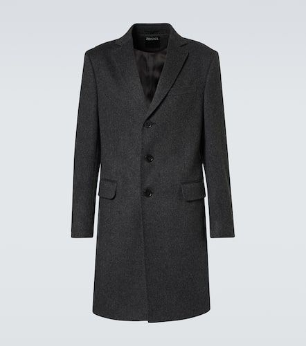 Manteau en laine et cachemire mélangés - Zegna - Modalova