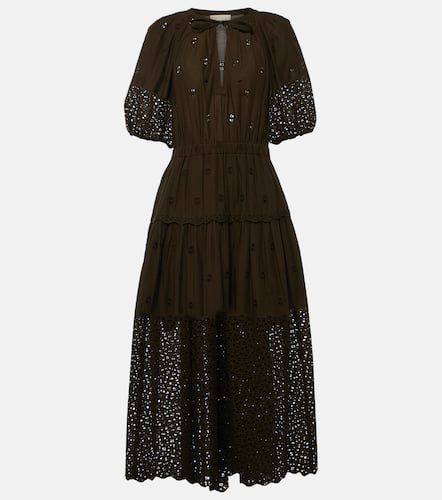 Robe midi Nova brodée en coton - Ulla Johnson - Modalova