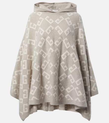 Poncho Monogram 72 à capuche en cachemire - Givenchy - Modalova