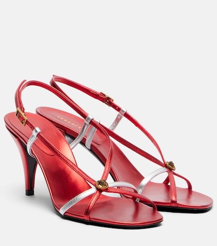 Sandales slingback Valentina en cuir - Versace - Modalova