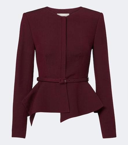Veste à basque en laine et soie - Roland Mouret - Modalova