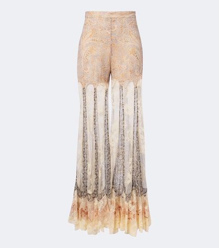 Pantalon évasé Valiant en soie - Zimmermann - Modalova