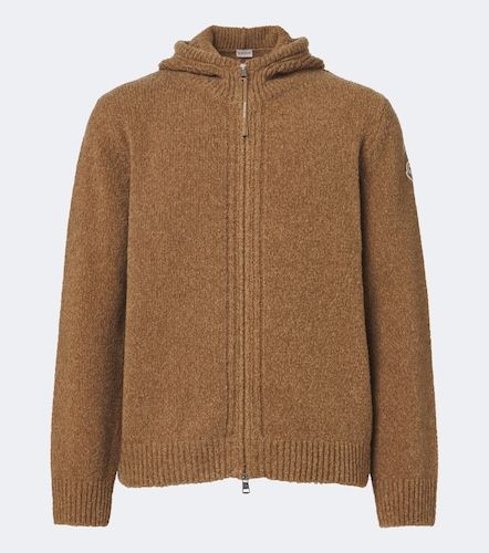 Sweat-shirt à capuche en laine mélangée - Moncler - Modalova