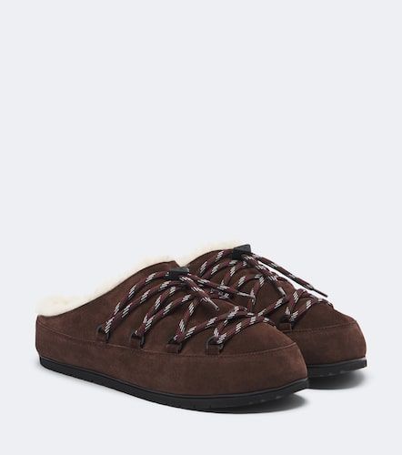 Prada Mules en daim et shearling - Prada - Modalova