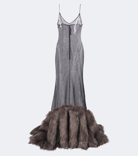 David Koma Robe longue à sequins - David Koma - Modalova