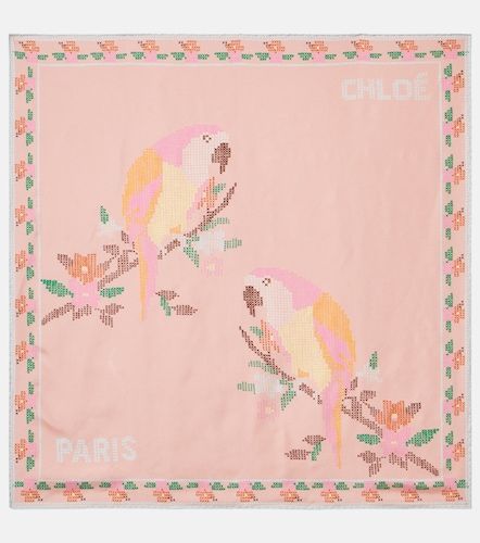 Chloé Foulard Parrot en soie - Chloe - Modalova