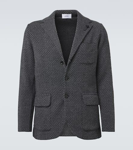 Blazer en laine vierge à motif chevrons - Lardini - Modalova
