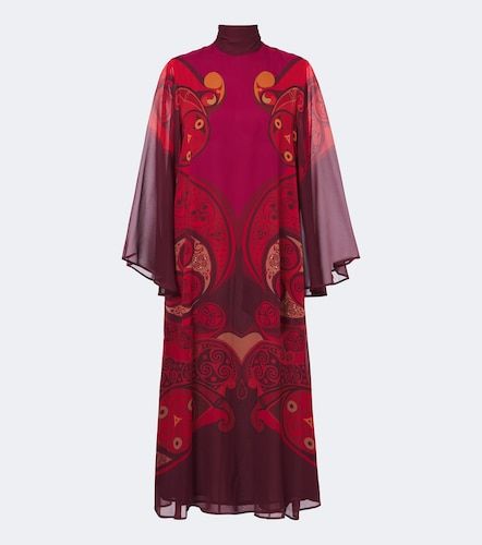 Robe midi Alchemy en soie à imprimé - La DoubleJ - Modalova