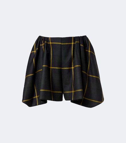 Short en laine vierge à carreaux - Patou - Modalova
