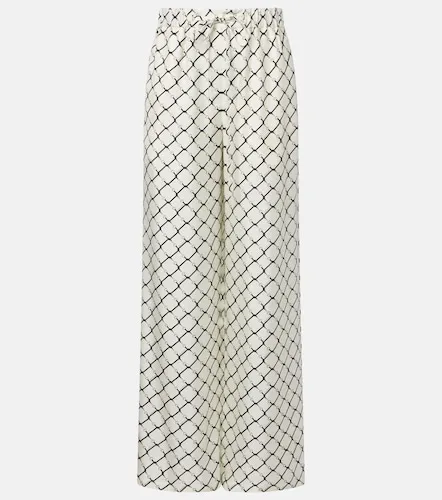 Pantalon ample Horsebit en soie - Gucci - Modalova