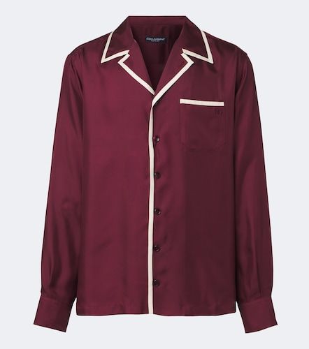 Chemise en satin de soie - Dolce&Gabbana - Modalova